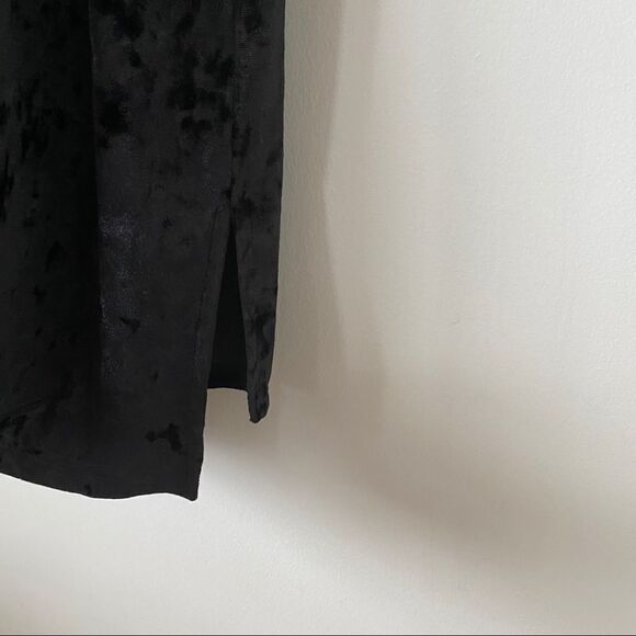 Twik-Crushed Velvet Spaghetti Strap Shift Dress - Picture 8 of 11